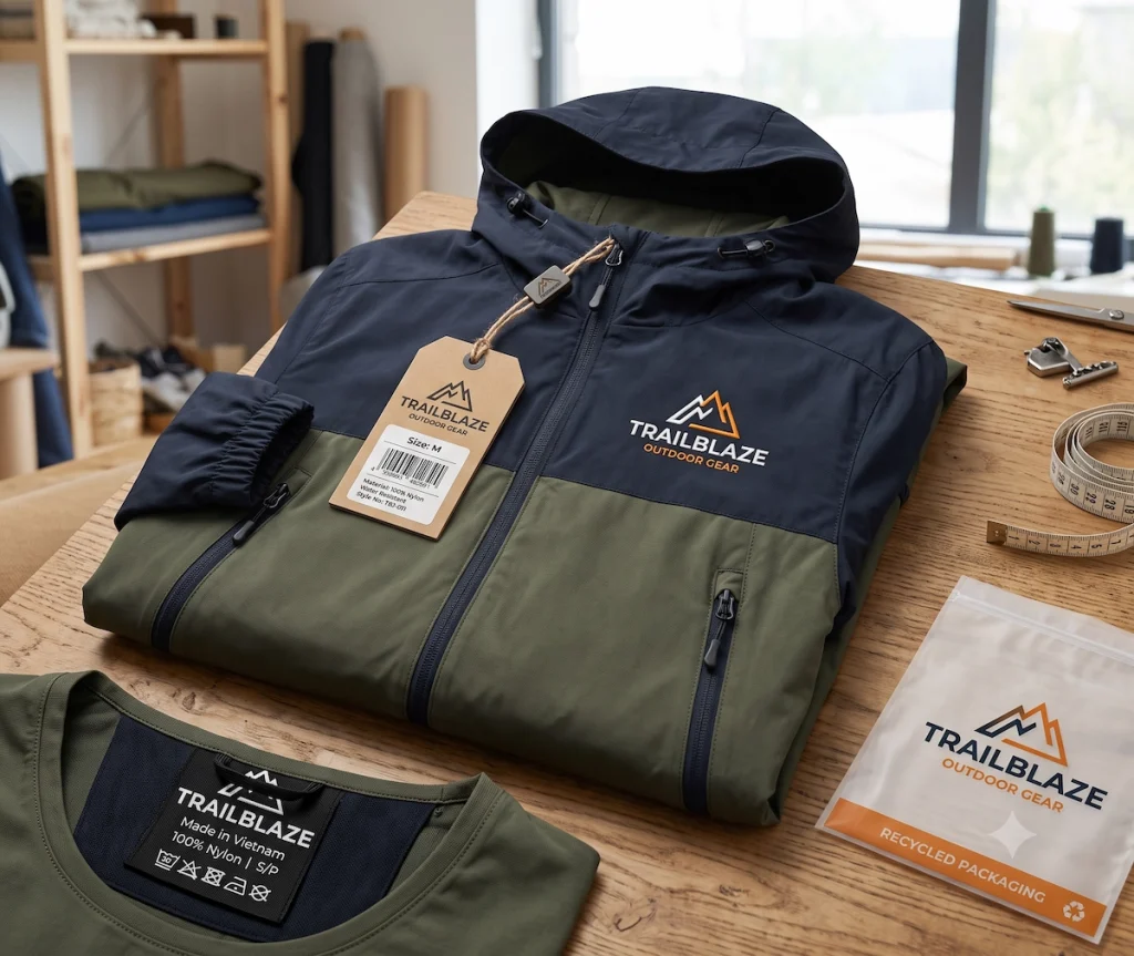 apparel branding product finishing