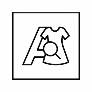 apparel sample evaluation icon