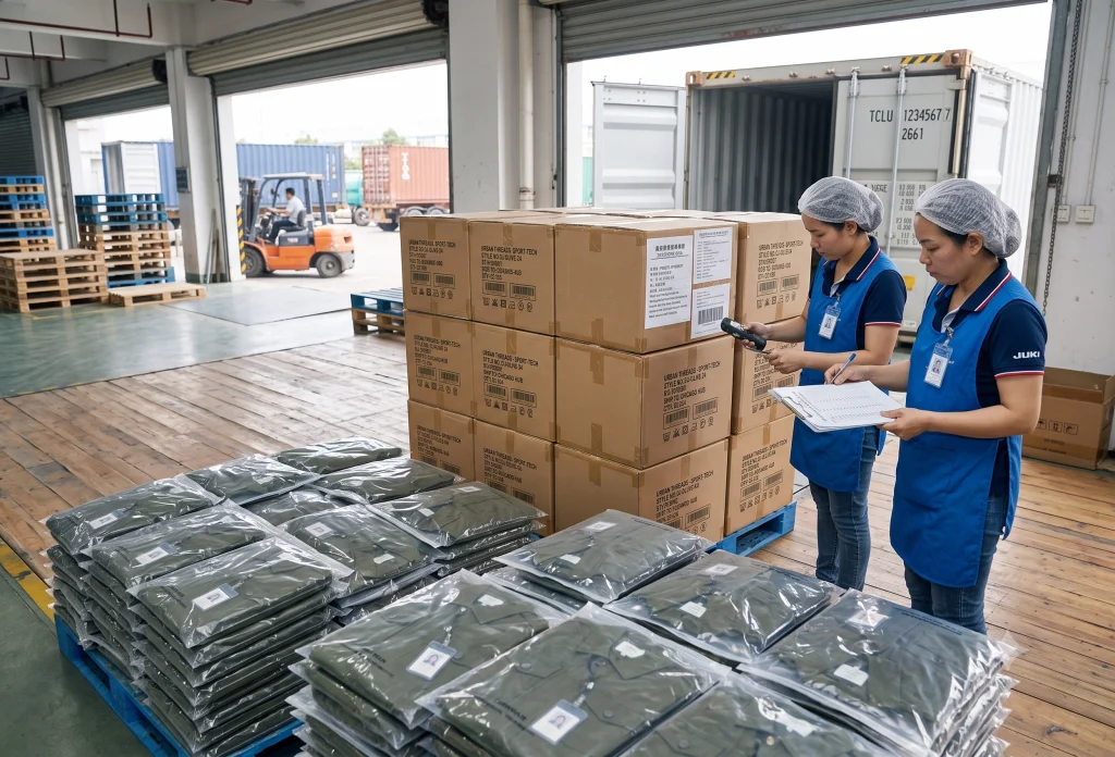 export ready apparel shipment coordination