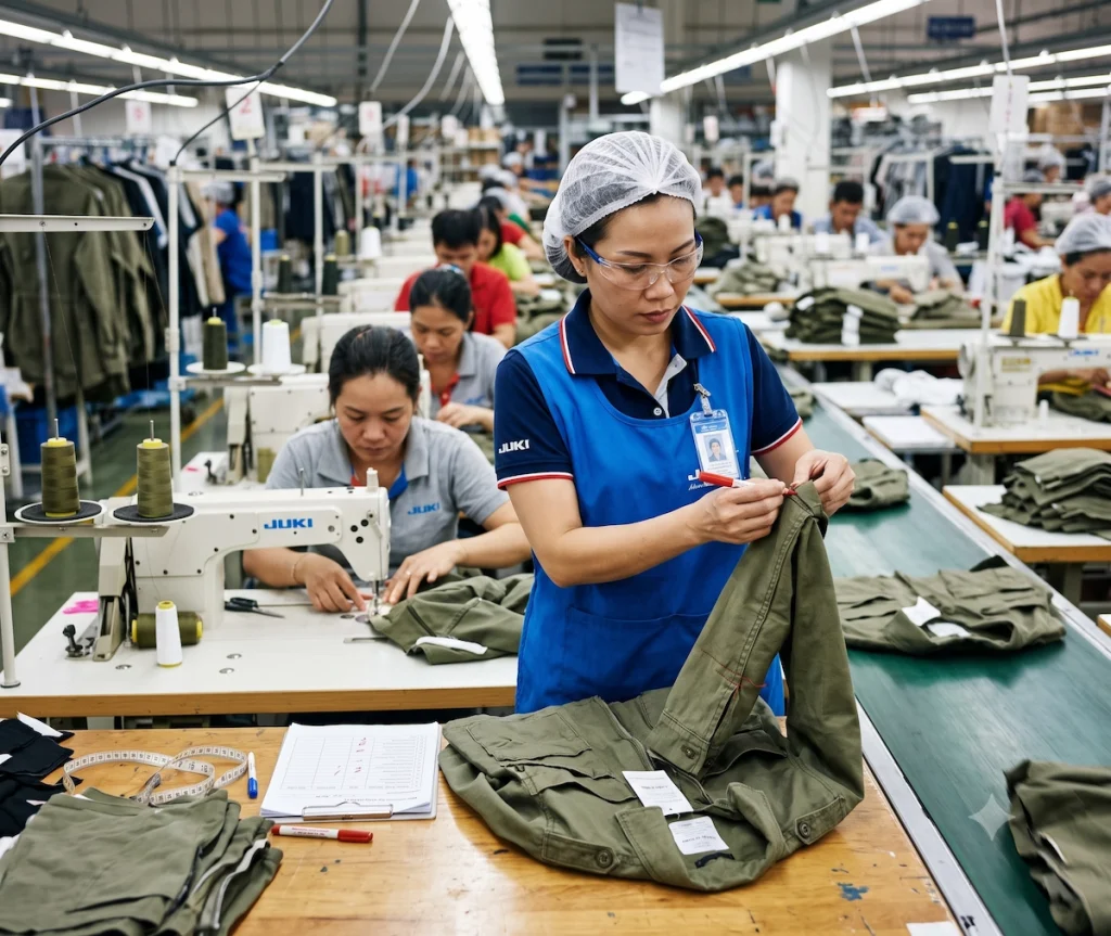 inline apparel quality control