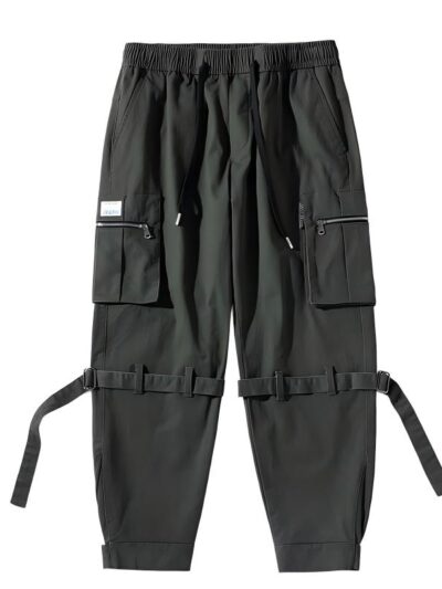 men's cotton blend streetwear jogger pants | elastic waist casual supplier