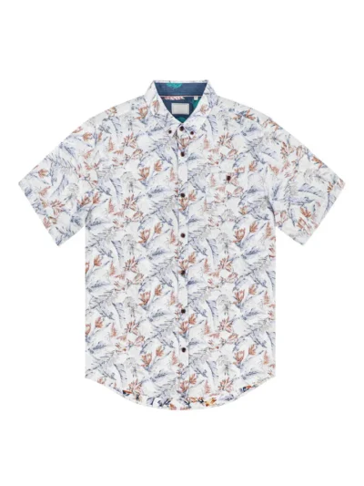 men's tropical linen short sleeve shirt | resort wear supplier