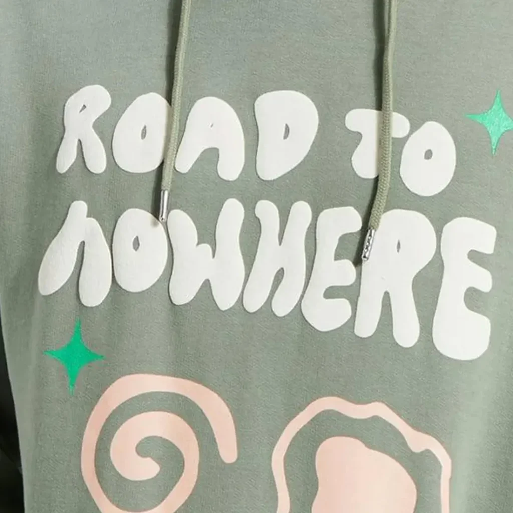 men's oversized puff print hoodie | custom streetwear supplier