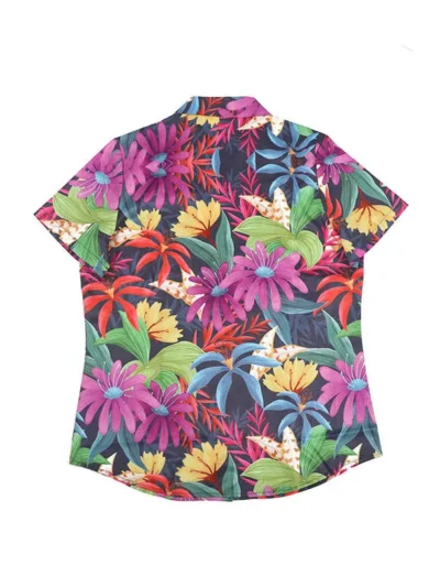 chemise hawaĂŻenne imprimĂ©e Ă sĂ©chage rapide pour homme | fabricant de vĂȘtements sur mesure