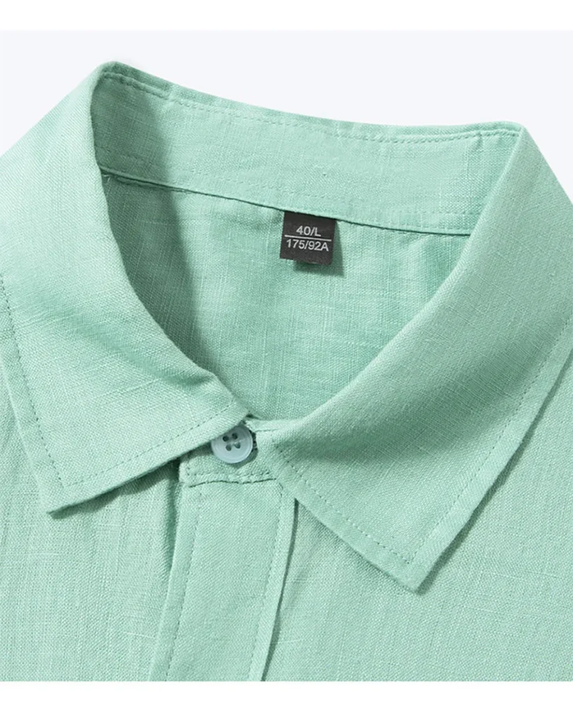 men's linen cotton twill shirt | long sleeve casual supplier