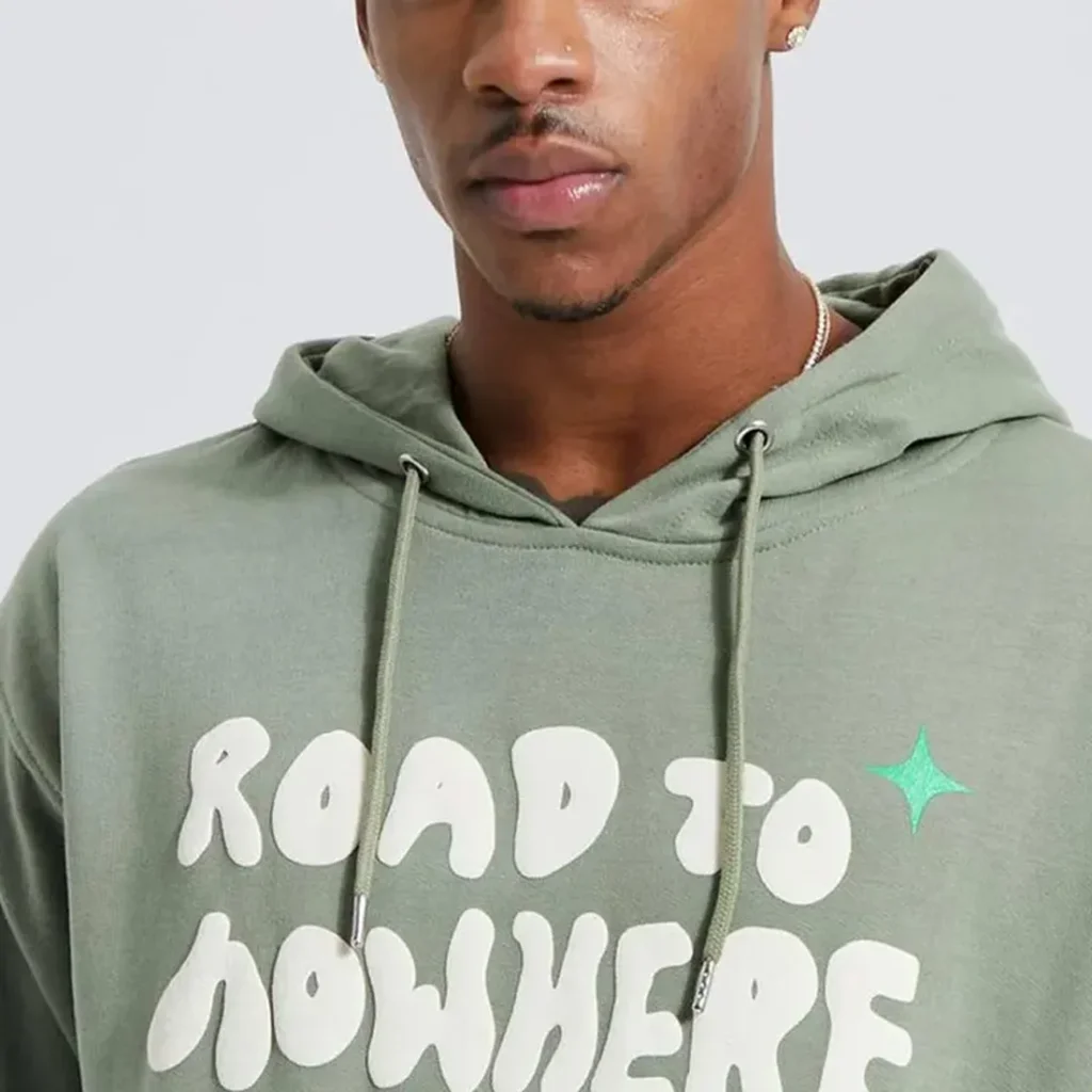 men's oversized puff print hoodie | custom streetwear supplier