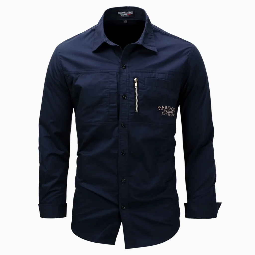 chemise à manches longues en coton pour homme | fabricant de marques de distributeur