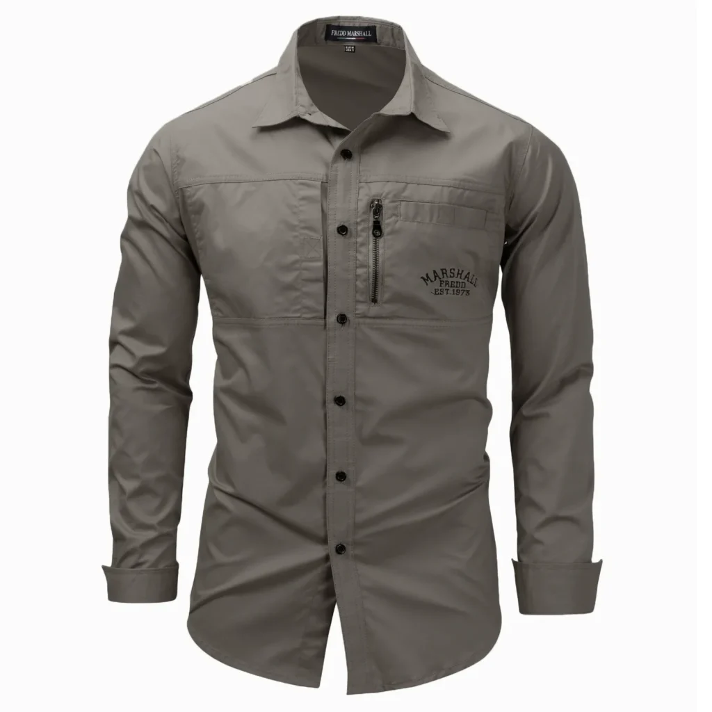 chemise à manches longues en coton pour homme | fabricant de marques de distributeur