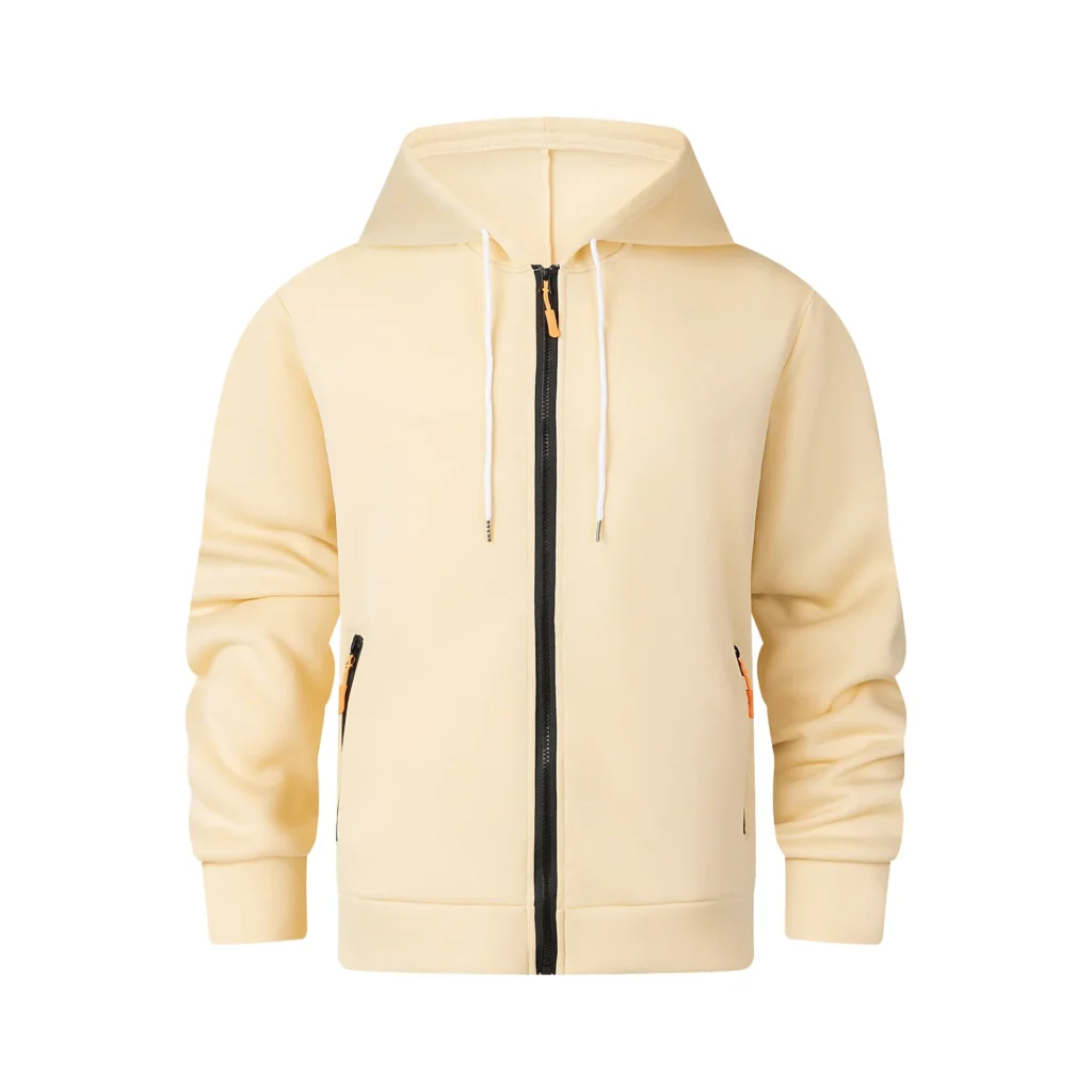men's multi pocket zip hoodie | functional streetwear supplier