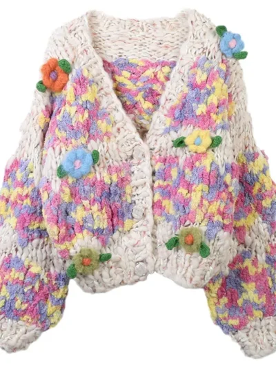 women's oversized crew neck hand knit pullover sweater | private label knitwear manufacturer