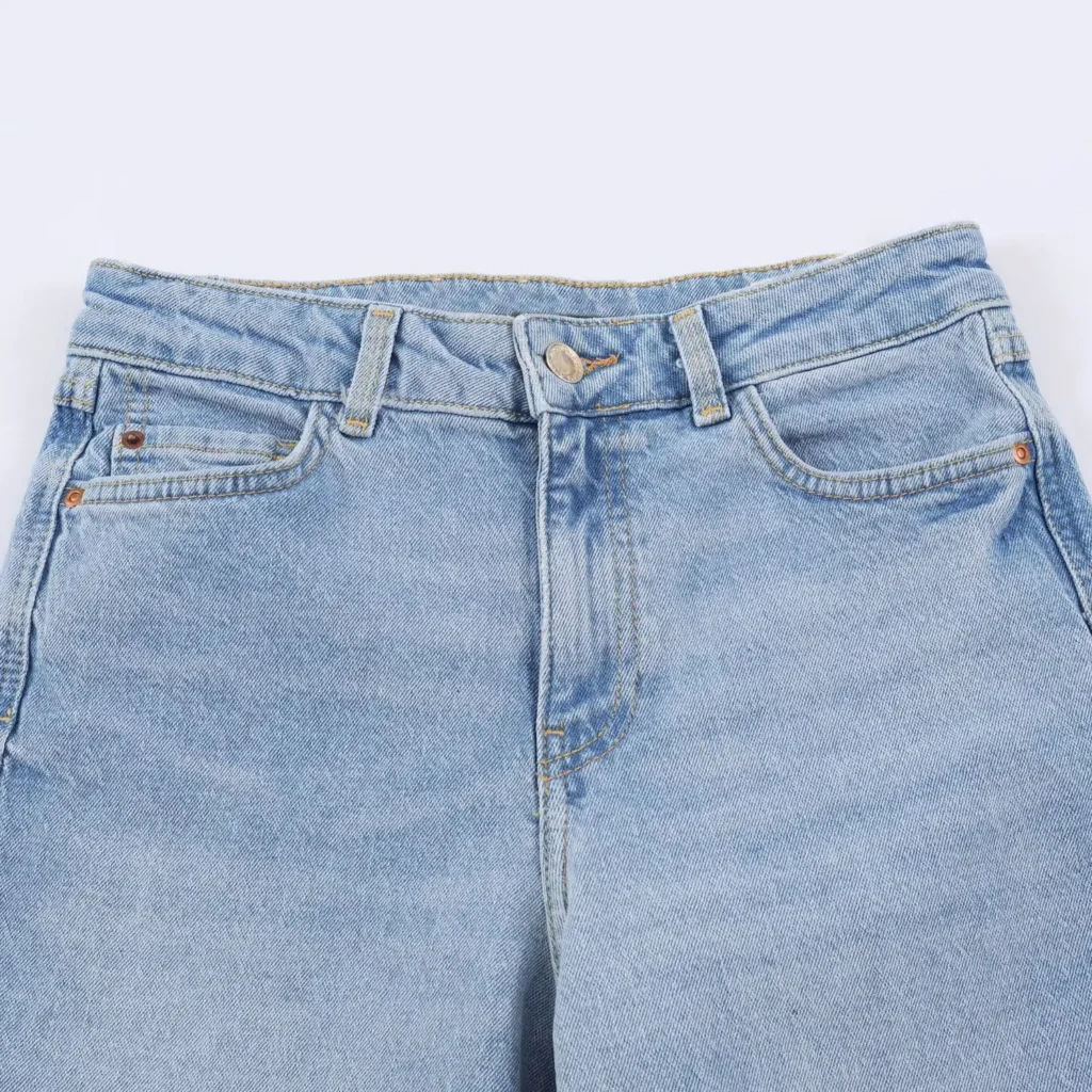 women's high rise cropped wide leg jeans | vintage denim supplier