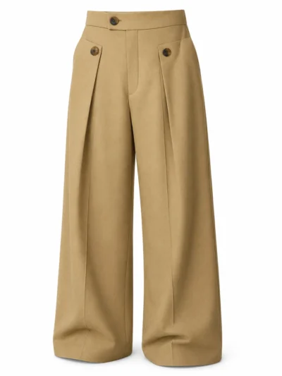 men's straight leg business casual pants | draped fabric trousers supplier