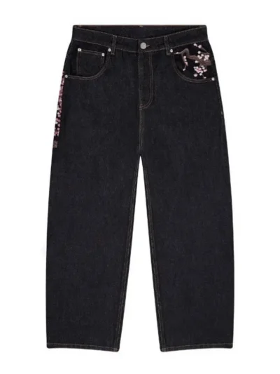 women's embroidered straight leg jeans | vintage denim supplier