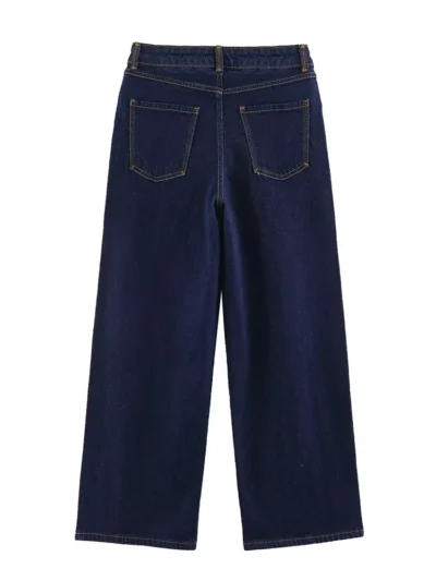 women's high rise cropped wide leg jeans | vintage denim supplier