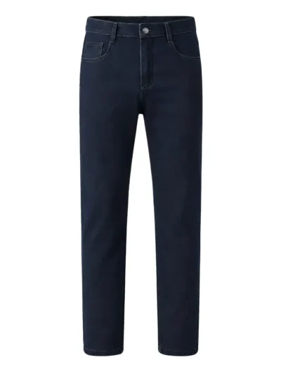 men's heavyweight loose fit jeans | warm winter denim supplier