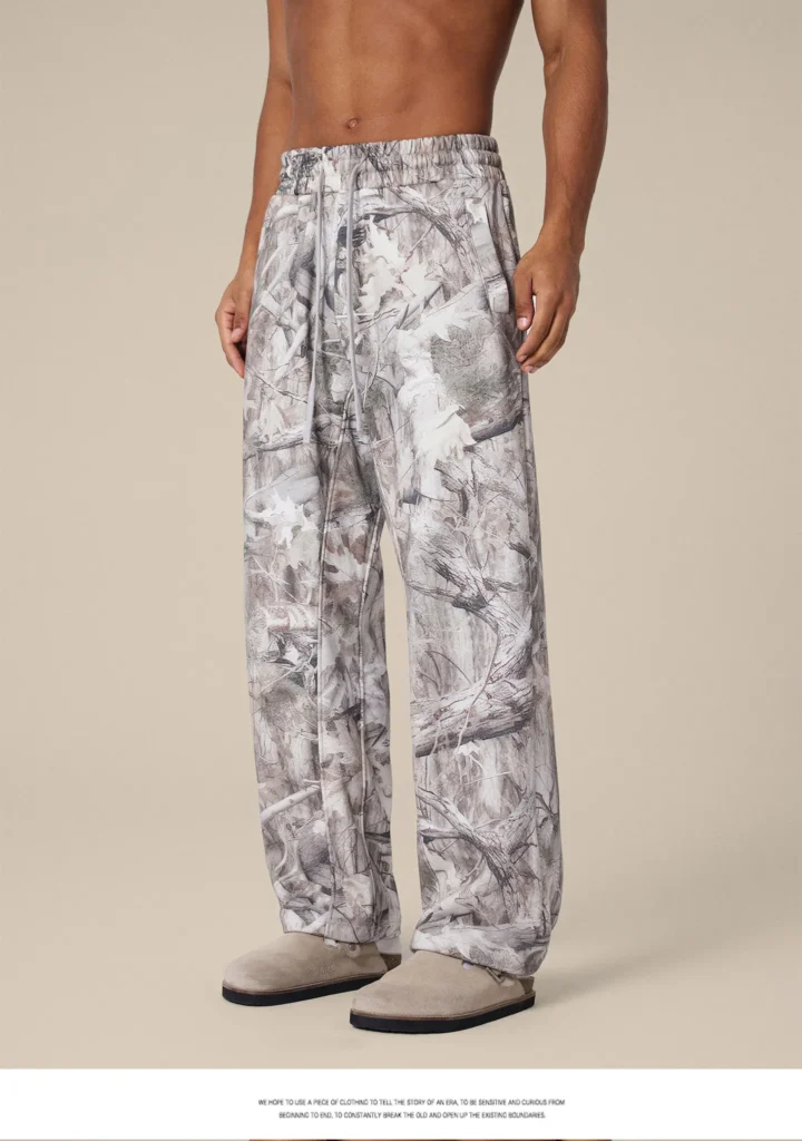 men's relaxed camouflage cargo pants | outdoor casual supplier