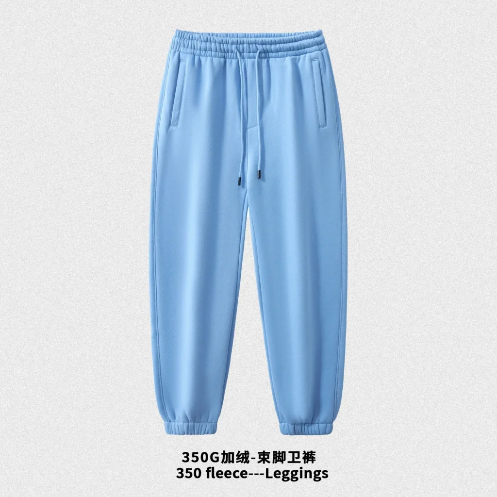 350gsm heavyweight fleece jogger pants | elastic waist casual supplier