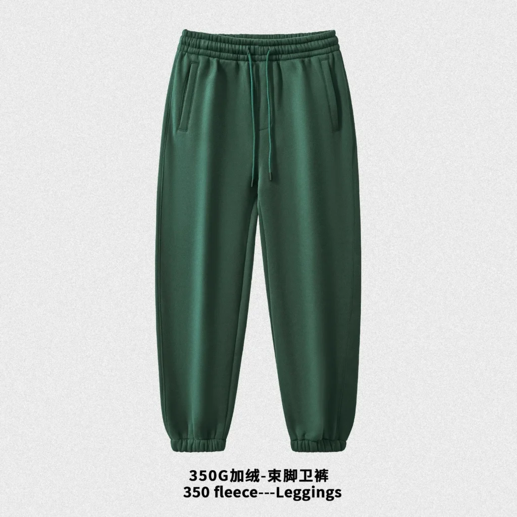 350gsm heavyweight fleece jogger pants | elastic waist casual supplier