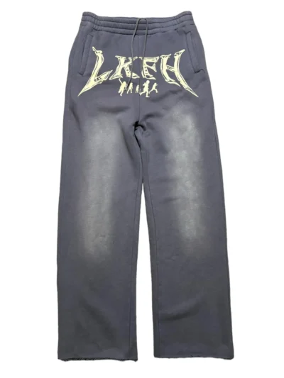 heavyweight cotton straight leg sweatpants | custom screen printed streetwear supplier