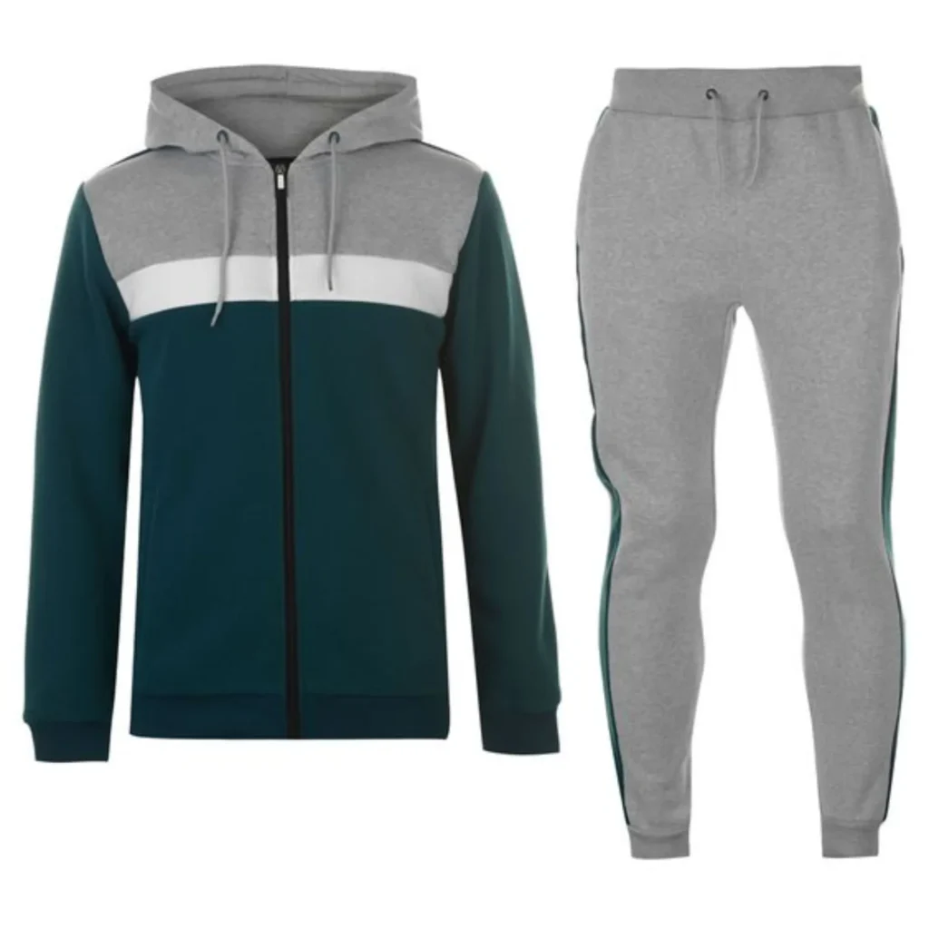 Conjunto de sudadera con capucha y pantalones de chándal de felpa gruesa para hombre | Proveedor de ropa urbana de marca propia