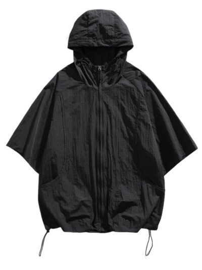 men's woven short sleeve hoodie set | athleisure apparel supplier